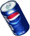 a low-res 3d render of a spinning pepsi can